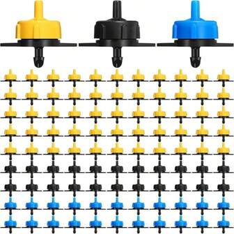 Sistema de riego por goteo para jardín - Equipado con función de compensación de presión, con emisores de flujo constante, puntas de goteo de precisión, tuberías de goteo a juego y filtros dedicados para garantizar un suministro de agua estable.