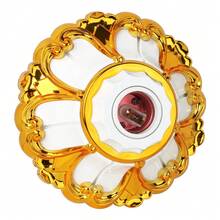 CILIA 1个灯座，E26/E27螺口灯罩，圆形花瓣纹理压花吸顶灯泡固定座，适用于家庭照明