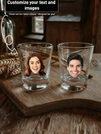 Vaso de chupito personalizado con foto, vaso de chupito personalizado con imagen, recuerdos personalizados para fiesta de cumpleaños, boda, vaso de chupito con cara, regalo gracioso de chupito de tequila para padrinos, multifuncional, duradero, ornamental, reutilizable, exquisito, elegante, de alta calidad, colorido, moderno, personalizado, único, regalos ideales para él, salón de té, hogar