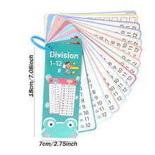 15 tarjetas didácticas para aprender a multiplicar y dividir, tarjetas para practicar en las que se puede escribir, tarjetas reutilizables, tarjetas didácticas para estudiantes, tarjetas para practicar, material didáctico para profesores, regalos de Navidad y cumpleaños - división - Ver 5