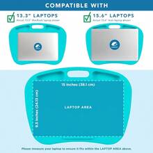 Lap Desk MyDesk Turquoise With Device Ledge