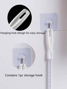 This Drain Cleaning Tool, Including A Flexible Drain Cleaner And Brush, Removes Hair Blockages From Sinks, Showers, And Bathtubs. It Effectively Catches Hair And Cleans Drains, And Is Suitable For Kitchen And Bathroom Home Décor, Fall Decorating, And Back-To-School Season. - 白色1pcs - 查看 9