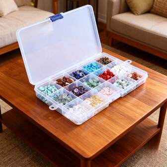 Bohemian Style Natural Crystal Chips Decorations, Aesthetic Home Office Bookshelf Desktop Ornaments, Creative Room Decor Crystal Gifts, Planter & Fish Tank Decorative Items