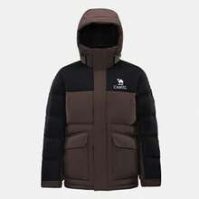 CAMEL CROWN Áo khoác phao ngoài trời unisex, áo khoác phao dày ấm có mũ cho mùa thu/đông, áo khoác ngoài cách nhiệt chống gió và chống thấm nước. - Phantom Black/Dark Coffee - Xem 4