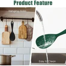 1pc Integrated Silicone Rice Spoon, Non-Stick Rice Scoop, Heat-Resistant Rice Cooker Spoon, Kitchen Rice Spoon, Fully Wrapped Rice Scoop Kitchen Utensils, Suitable For Rice, Salad, Mashed Potatoes