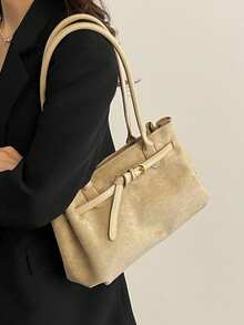 Túi Tote Da Lộn Sang Trọng, Túi Xách Nữ Thời Trang và Sang Trọng, Rộng Rãi Và Bền Bỉ, Đa Năng Cho Công Việc, Du Lịch, Kinh Doanh, Sức Chứa Lớn Cho Mỹ Phẩm - Nhiều màu - Xem 4