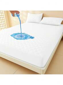 Waterproof Mattress Protector (Single, Standard, Queen, King) - Various Colors - 白色 - 查看 1