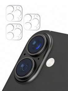 3-Pack Camera Lens Protector Film For IPhone 17/17 Pro/17 Pro Max/17 Air/16/16 Plus, Military-Grade Anti-Scratch Protection, 9H Hardness, Ultra-Clear, Bubble-Free Tempered Glass Camera Screen Protector, Transparent - Clear - View 21