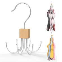 Belt Hook, Rotatable Belt Rack, Wardrobe Accessory Metal Belt Rack, For Wardrobe Organizer, With 6 Hooks, Can Hang Belts, Vests, Ties, Scarves And Wallets Bathroom Bathroom Accessories Bathroom Tools