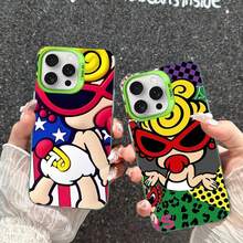 Funda de Teléfono Mate Resistente a Impactos, Moda Japonesa, 17, 16, 15, 14, 13, 12, 11 Pro Max, Plus - Z4 - Ver 3