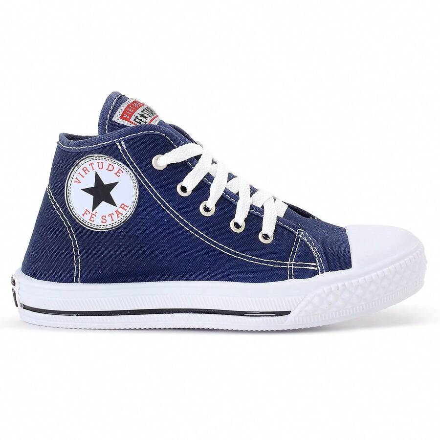 Girls' And Boys' All Faith Star Sneakers - Fashionable, School, Everyday Wear - Comfortable, Lightweight, Soft - 藏蓝色 - 查看 1