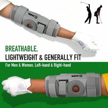 Training Aid Straight Arm Elbow Brace Swing Trainer, Straight Away Swing Trainer Aid To Eliminate Chicken Wing Swing Accessories Practice Equipment Gifts Men Women Beginner - Xám - Xem 5