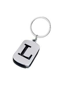 1pc Letter A-Z Hollowed-Out Keychain,Shiny Alloy Charm, Key Chain,Ring Bag,Backpack Charm,Car Hanging,Simple, Wallet And Handbag Accessories,Individual And Versatile Backpack, Car And Military Badge Pendant,For Women Men,Friends, Family And Girlfriends, Christmas Gifts, New Year's Gifts - Multicolor - View 16
