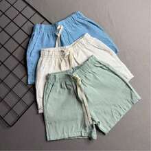 Kit Of 3 Linen Shorts For Boys (Mauricinho Style) - Children's And Teen Style - 彩色 - 查看 16