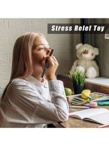 1/3pcs Creative Magnetic Finger Spinner EDC Toy, Adult Stress Relief Magnetic Metal Carbon Fiber Tri-Spinner Toy, Great Holiday Gift - Multicolor - View 4