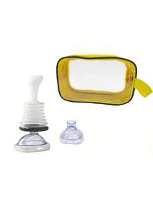 1 dispositivo + 1 máscara grande + 1 máscara pequeña + bolsa de almacenamiento, dispositivo antiahogo, dispositivo de rescate por ahogo para adultos, dispositivo portátil de succión de vías respiratorias, dispositivo de Heimlich para kit de primeros auxilios en el hogar y viajes