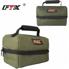 FTK 1pc Fishing Tackle Bag - Saltwater And Freshwater Fishing Bag - Waterproof, Handheld Tackle Bag - Fishing Gear Storage Bag