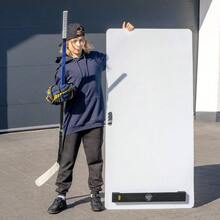 Shoot Pad - Sports Training Aid Shooting, Passing And Stick Handling - Skills Training Practice Surface 30 Inchx 60 Inch - Reel Feeling Roll Board - Shoot Pad + Passer One Timer - View 8
