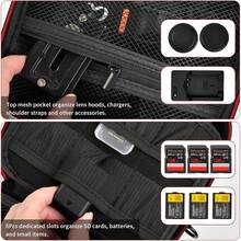 Camera Case For Alpha ZV-E10 Alpha A6400/ A6700/ A6100/ A6000/ A6600/ A6500 Mirrorless Digital Camera, Hard Travel Bag With A Shoulder Strap For Lens & Accessories (Box Only) - màu đen - Xem 5