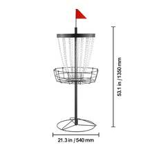 Cesta de golf de disco , 24 cadenas, cesta de golf de disco portátil, cesta de golf de disco resistente de acero para práctica, cesta de golf de disco para interior y exterior, equipo de soporte para cesta de golf de disco, 8mm,color negro - 8 milímetros - Ver 10