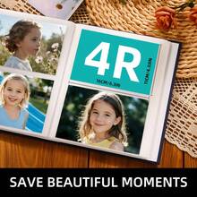 1本6英寸200页可插入式书架相册，学生卡片簿，情人节礼物，情人节家居装饰，求婚布置，婚房装饰，婚礼装饰，美容室装饰，家居装饰