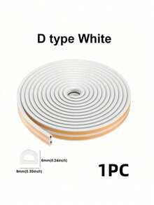 2 rollos de cinta de espuma autoadhesiva, tira de sellado a prueba de sonido, polvo y viento para puertas y ventanas - Multicolor - Ver 8