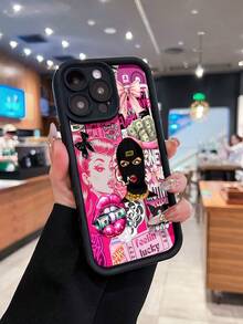 Funda para teléfono con un estilo chic y atrevido. Compatible con teléfonos ,  17,  16 Pro Max,  15 Pro Max,  13 y  12. Fabricada en TPU para una protección eficaz contra golpes y caídas. Un regalo perfecto para familiares, amigos, seres queridos, parejas y para cualquier ocasión con estilo. - Café integral - Ver 1