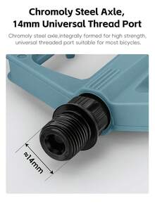 WEST BIKING 1对宽平台尼龙自行车脚踏 密封轴承 防滑 反光 通用 山地公路自行车