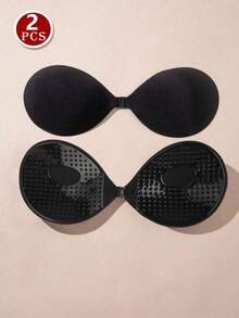 vfvQueen 可重复使用的硅胶前扣式聚拢文胸,乳贴,女士内衣配饰,适合搭配夏季连衣裙、连体裤、婚纱 - 彩色 - 查看 21