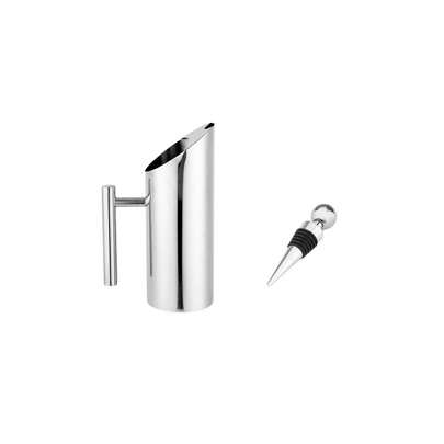 Jarra de Suco 1L e Tampa de Garrafa Vedacao Inox Bar Bebidas