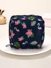 5pcs/1pc Multifunctional Sanitary Napkin Storage Bag, Large Capacity Sanitary Napkin Storage Bag, Tampon Storage Bag, Menstrual Pad Bag, Portable Cosmetic Storage Bag, Cosmetic Storage Container, Travel Storage Accessory, Waterproof Cute Cartoon Pattern Storage Bag, Travel Earphone Coin Storage Bag, - Multicolor - View 15