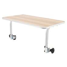 Wood Wheelchair Tray, Wheelchair Tray Table, Detachable Wooden Wheelchair Table - Coffee Brown - View 11