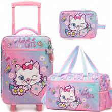 3 PiecesLuggage Set For Girls 16'' Hardside Spinner Wheels Kids Carry On Suitcase, Duffle Bag Back To School - Luggage 3-piece Set - View 14