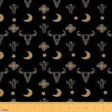 Feelyou - Tela de tapicería azul del suroeste para sillas, tela geométrica de The Yard Western Decor  nativo americano, diseño decorativo impermeable al aire última intervensión, tela de 3 - Multi405 - Ver 13