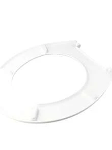 KmtStyle weiße ovale Toilettendeckel, 35*41cm universelle Toilette-Abdeckung mit stabilen Scharnieren und glatter Oberfläche