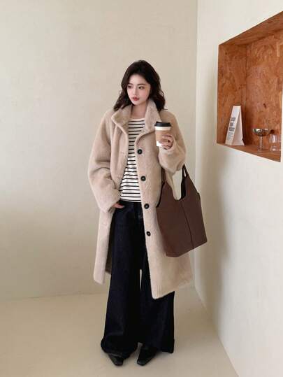 纯色前扣口袋衬衫