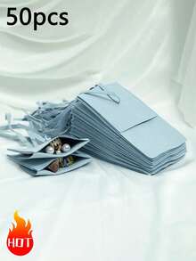 1/5/50 件超细纤维珠宝包装袋高品质珠宝礼品袋婚礼派对生日回礼品糖果袋耳环手链项链别致小型收纳袋礼品袋