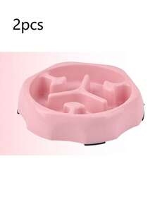 1pc Pets Anti-Gulping Slow Feeder Bowl, Large Capacity Non-Slip Anti-Topple Dog Food/Water Bowl