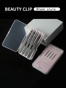 Tweezers Set For Eyebrows Precision Eyelash Tweezers For Crafts Professional Stainless Steel Eyelash Curlers For Eyebrows Facial Hair Ingrown Hair Splinter Blackhead And Tick Remover Men And Women Essential Eyelash Extension Tools Suitable For Gifts And Decorations Nail Supplies Craft Tweezers Lash Tweezer - Multicolor - View 10