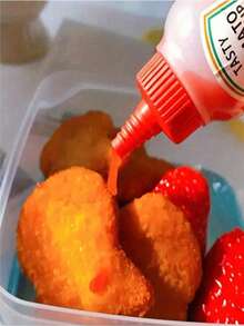 4 buc sticle mini pentru sos - recipiente portabile pentru condimente, ketchup, sos de soia, miere și dressing pentru salată, potrivite pentru cutia de prânz, picnic în aer liber și bucătărie, cadou de Crăciun - Multicolor - Vizualizare 8