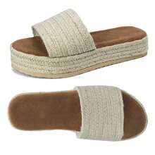 Sandals For Women Wedge Bohemian Slide Lightweight Summer Beach Shoes - Apricot 1 - View 5