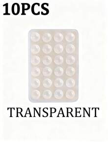 3/5Pcs Multi-Purpose Square Silicone Suction Cup Mobile Phone Holder, 24-Hole Suction Cup With Strong Adhesiveness, 1/10/20/30/40/50/60Pcs,Suitable For Various Scenarios To Prevent Phone Falling, Used For Video, Vibration, And Self-Portrait Phone Accessories