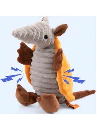 1 Stück Igel Plüsch Quietschspielzeug, unterhaltsame Puppe für Katzen und Hunde