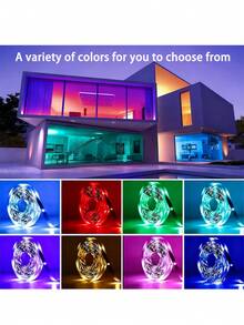 5050RGB Smart LED Strip Light, Available In Length From 1m To 20m, Designed For TV Backlight, USB Powered. With 3-Key Control To Change Color And Adjust Brightness. Ideal For Bedroom, Home, Party Decoration, Creating Halloween And Christmas Atmosphere, Also A Great Gift Choice For Holidays - Multi-color light - View 7