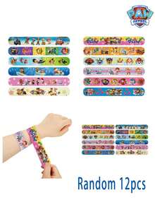 12pcs/24pcs Random Paw Patrol Cute Cartoon Character Slap Bracelet, Suitable For Parties, Rewards, Holidays, New Year, Daily Wear - Multicolor - View 4