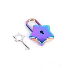 5-Pointed Star Lock, High-End Padlock, Notebook Lock, DIY Accessories, Decorative Lock, Notebook Star Lock With 2 Keys, Decorative Lock Clasp Hardware For Bags And Boxes - Multicolor - View 5