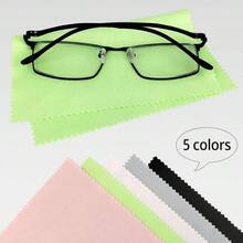 5 Pack Microfiber Cleaning Cloths, Lens Cloth, Mix Color Glasses Cleaning Cloth Eyeglasses, Cell Phones, Camera Lens, Screens 5 - 5 - Xem 6