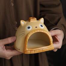 3 piezas Soporte y quemador de cerámica para Palo Santo - Chimenea medieval moderna para velas de incienso y palitos, con colector de cenizas - Regalo de decoración del hogar Zen