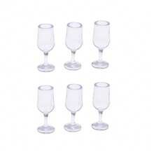 1/6/7pcs Dollhouse Mini Wine Cup Stand, Mini Wine Cup, Miniature Food Play Scene Prop Model Accessories, Mini Bar Scene, Retro Wine Cup Stand Set, Elegant Gold And Silver Mini Bar, Banquet Scene Decoration, With Glass Bracket, Perfect For Dollhouse Afternoon Tea Accessories, Festival/Birthday Gifts, Collectible Model Display, - Multicolor - View 12