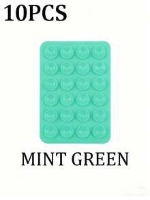 3/5Pcs Multi-Purpose Square Silicone Suction Cup Mobile Phone Holder, 24-Hole Suction Cup With Strong Adhesiveness, 1/10/20/30/40/50/60Pcs,Suitable For Various Scenarios To Prevent Phone Falling, Used For Video, Vibration, And Self-Portrait Phone Accessories